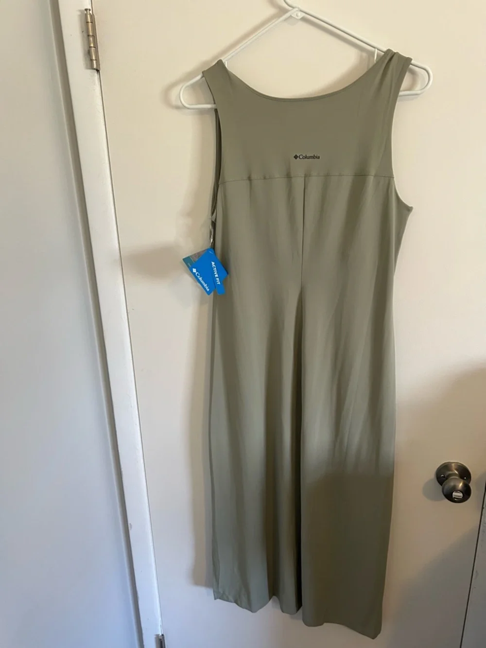 Columbia Olive Chill River Midi Dress with V-Neck Small ,NWT! - Picture 2 of 8